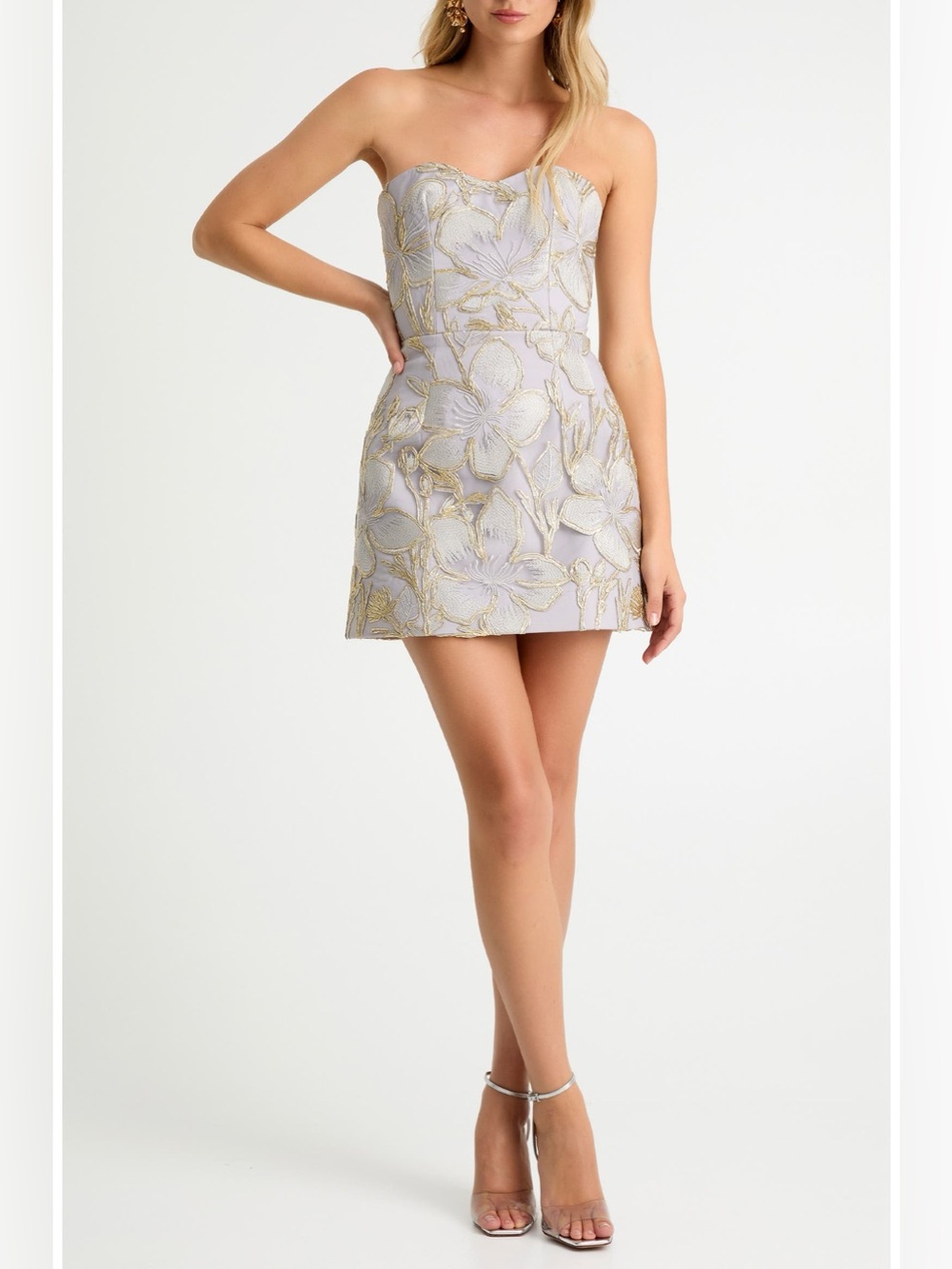 Helsi Lulu Floral Embroidered Strapless Minidress